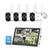 Yeewise 2K Dual Lens WiFi Security Camera System with Monitor