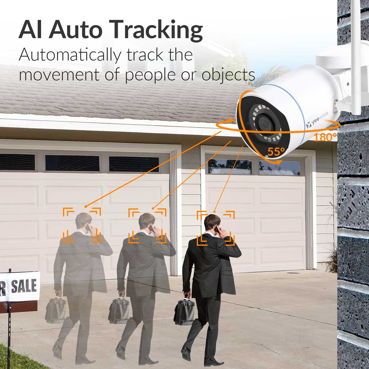 PTZ Wireless Security Camera System Yeewise