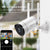 2K All-in-One Wireless Security Camera System with 12” HD Monitor Built-in 8CH 5MP NVR & 4pcs Rotating WiFi Cameras