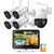 2K All-in-One Wireless Rotating Security Camera System with 12