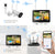 2K All-in-One Wireless Rotating Security Camera System with 12