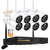 Auto Track & Pan Tilt Wireless Security Camera System Outdoor with Auto Color Night Vision