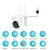 Yeewise 2K Pan Tilt Outdoor WiFi Security Camera with Motion Spotlights and Auto Tracking