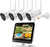 2K All-in-One Wireless Security Camera System with 12