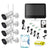 2K All-in-One Wireless Security Camera System with 12” HD Monitor Built-in 8CH 5MP NVR & 4pcs Rotating WiFi Cameras