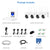10CH 4K Wi-Fi NVR with 500GB Hard Drive and 4pcs 3MP Pan Tilt Wi-Fi Rotaing Spotlight Cameras with 2-Way Audio, Color Night Vision and Siren